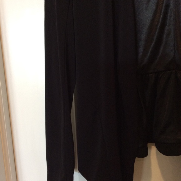 Sequin hearts Black peplum jacket/ open cardigan - Picture 2 of 9